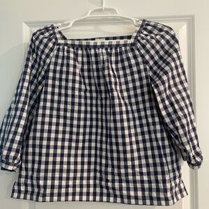 Crewcuts Gingham top size 12
